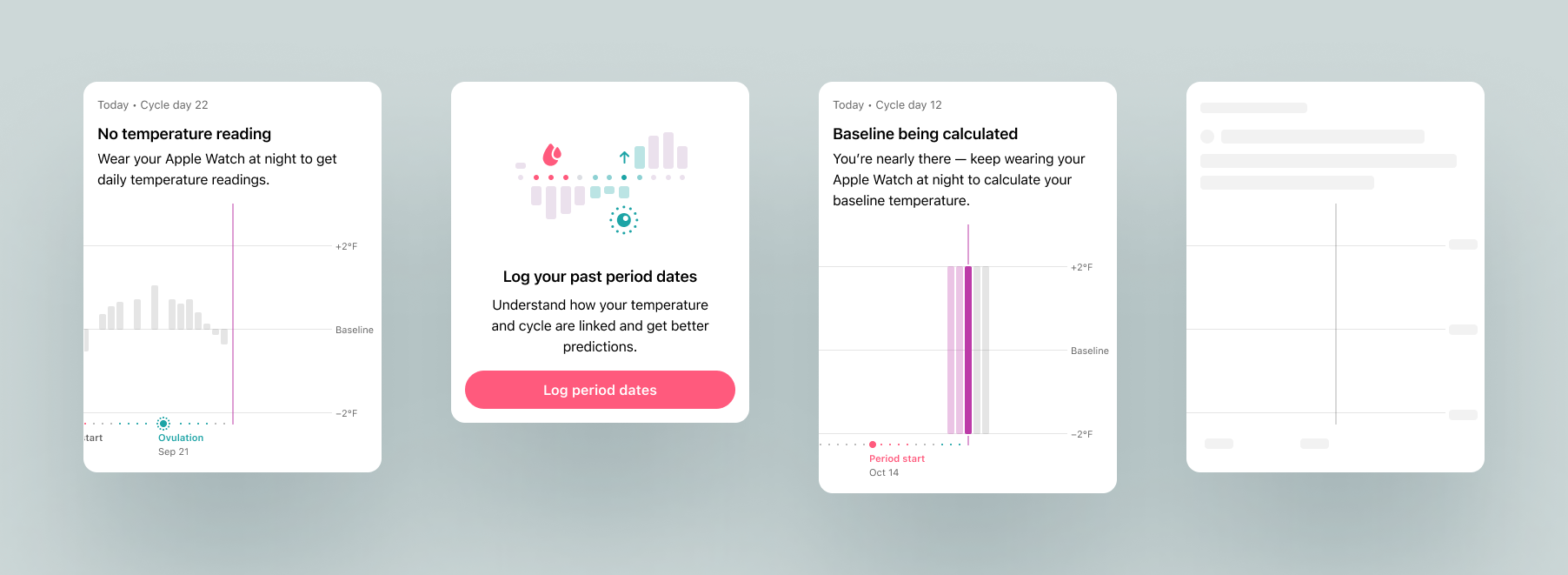 Empty, loading, and incomplete data states
