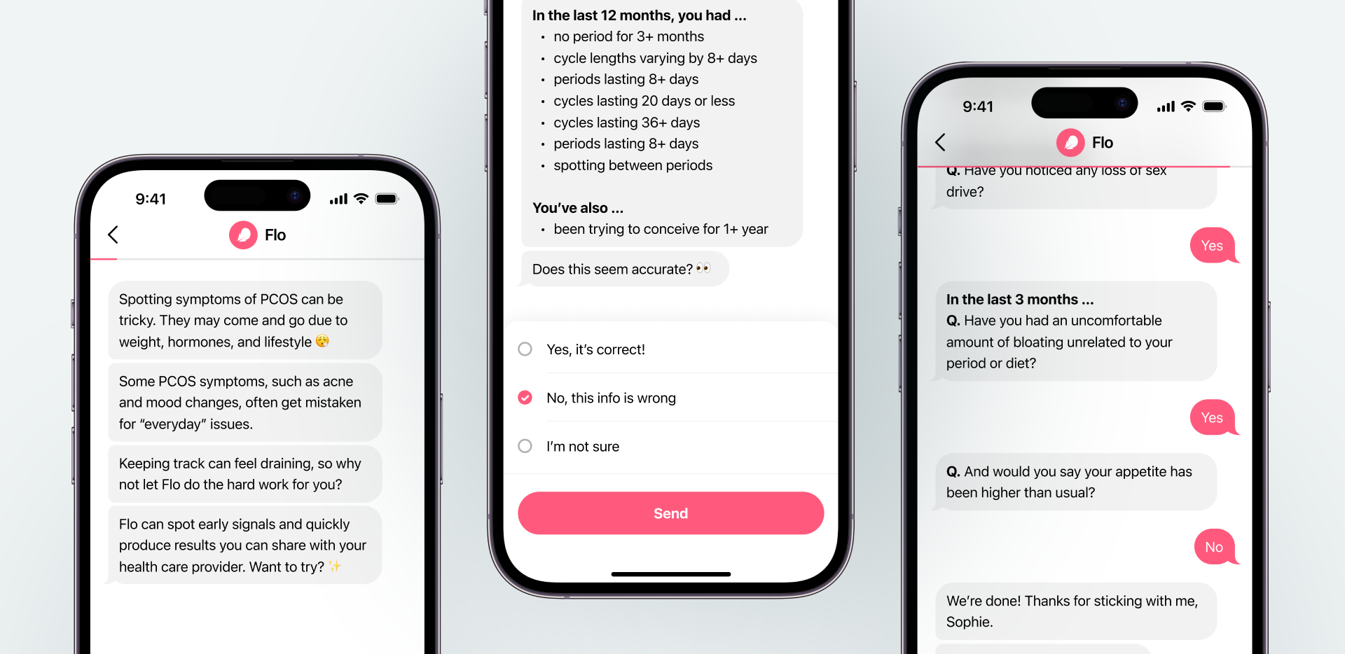 Assessment conversational flow