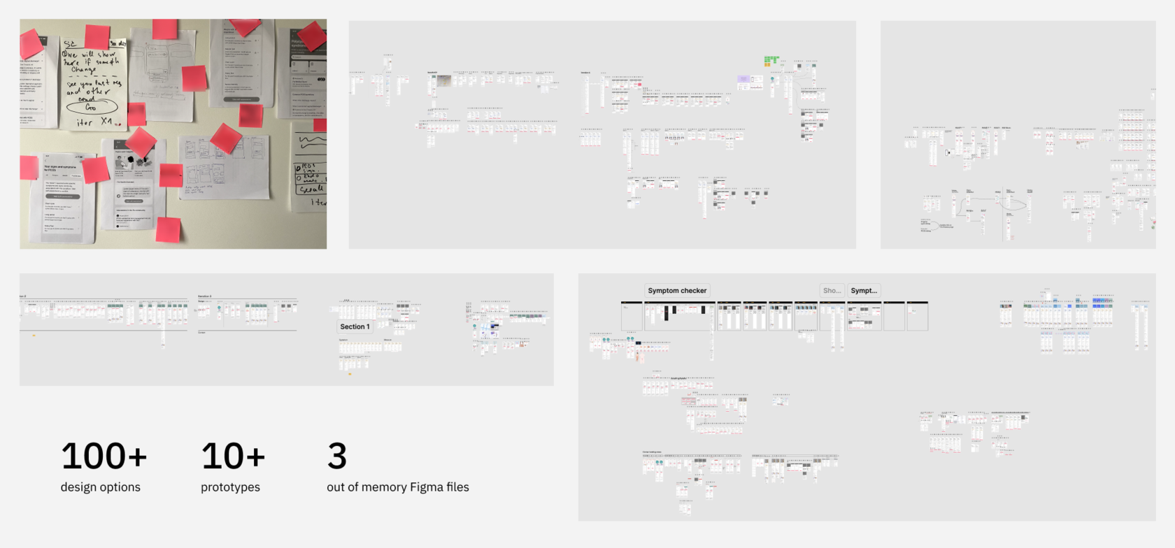 Design exploration iterations
