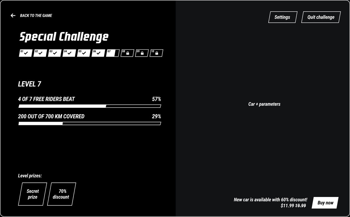 Mission page wireframe
