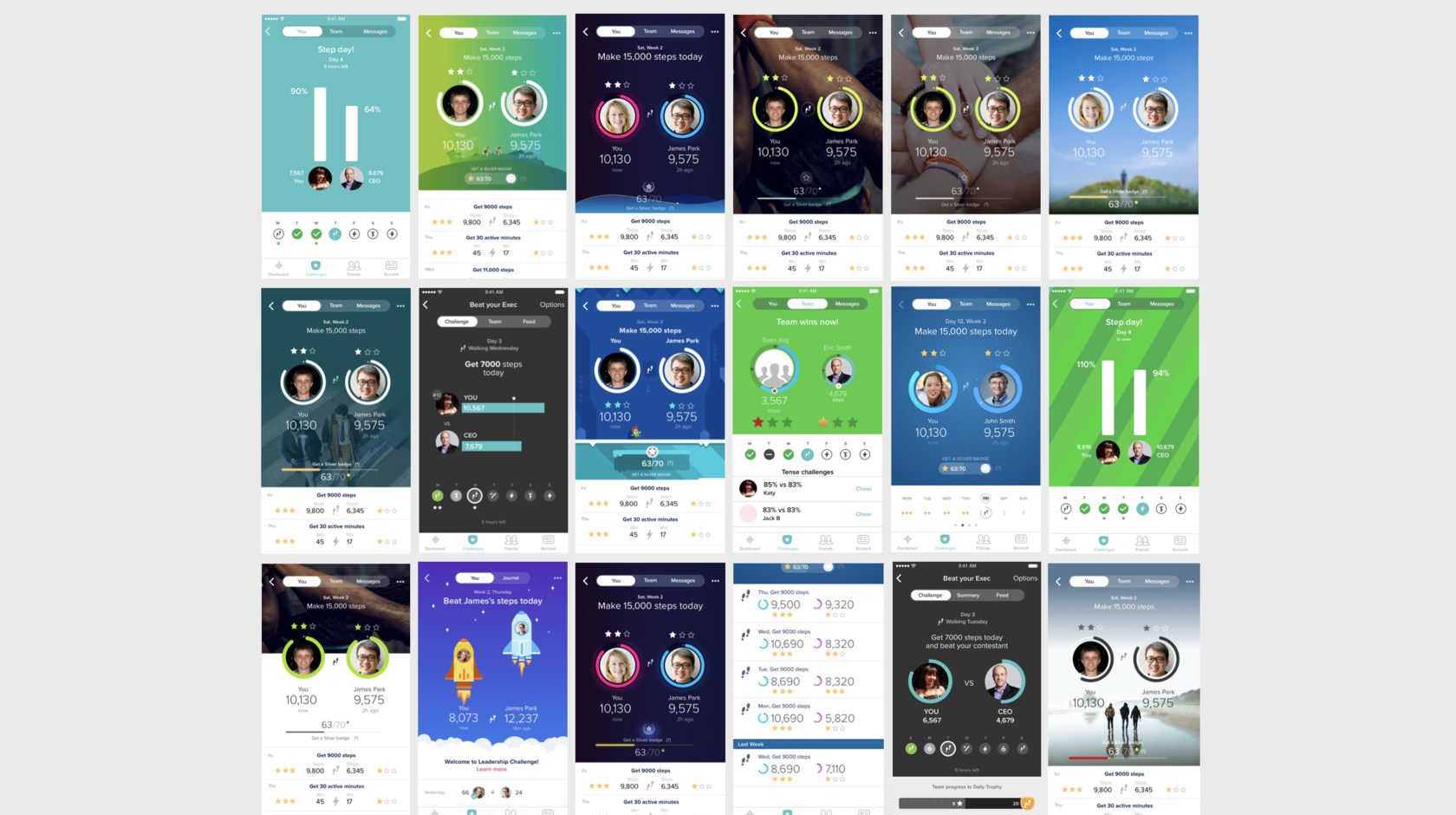 Some of the early concepts created for the Who&rsquo;s the Boss challenge